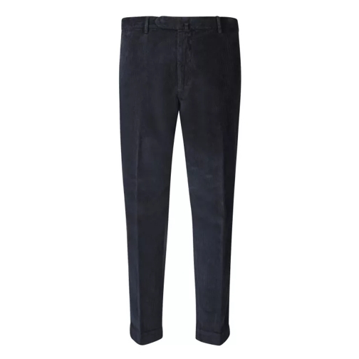 Dell'oglio Cotton Trousers Black Pantaloni