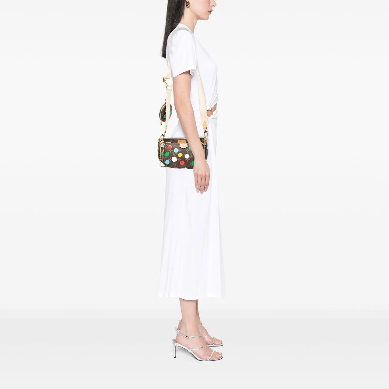 Thumbnail - Louis Vuitton Hobo Bags - Yayoi Kusama Monogram Painted Dots Multi Pochette - Gr. unisize - in Braun - für Damen