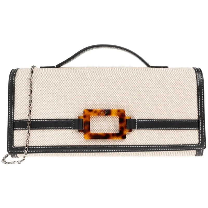 Roger Vivier Clutch Bags Beige beige