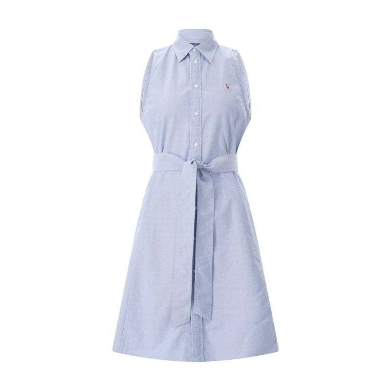 Polo Ralph Lauren Maxikleid Blusenkleid in Midilänge blau