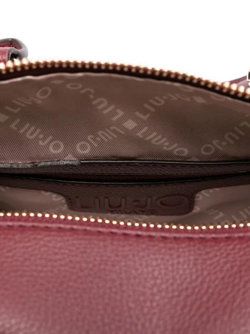 Thumbnail - LIU JO Hobo Bags - Cylindrical Handbag With Pebbled Texture - Gr. unisize - in Rot - für Damen