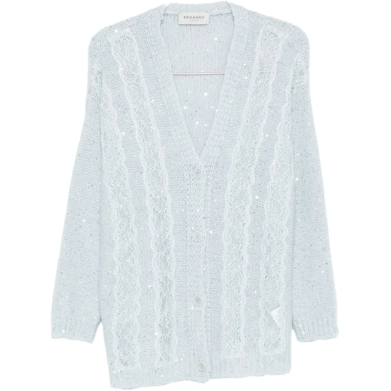 Ermanno Firenze  Sweaters Clear Blue blau