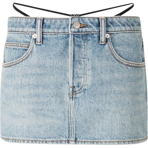 Alexander Wang Jupes midi Mini Denim Skirt mehrfarbig