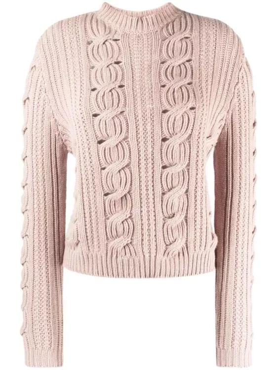 Lorena Antoniazzi - Cable-Knit Long-Sleeved Knitwear Jumper - Größe 44 -