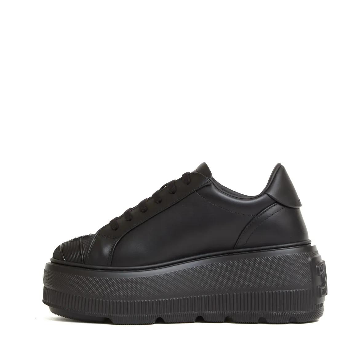 Thumbnail - Casadei Low-Top Sneaker - Salen Sneakers In Black Leather - Gr. 39 (EU) - in Schwarz - für Damen