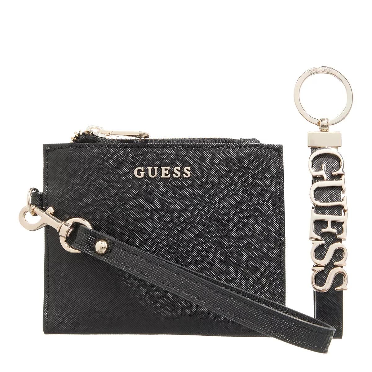 Guess Portemonnaie - Gift Pouch + Keyring - Gr. unisize - in Schwarz - für Damen