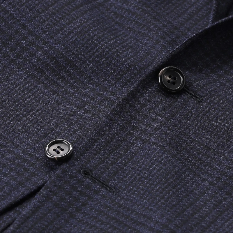 Canali Anzugjacke Sakko aus Wolle blau(Image 4)