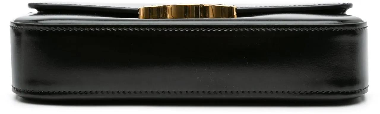 Thumbnail - Celine Hobo Bags - 2023 Shiny Calfskin Claude Chain Shoulder Bag - Gr. unisize - in Schwarz - für Damen