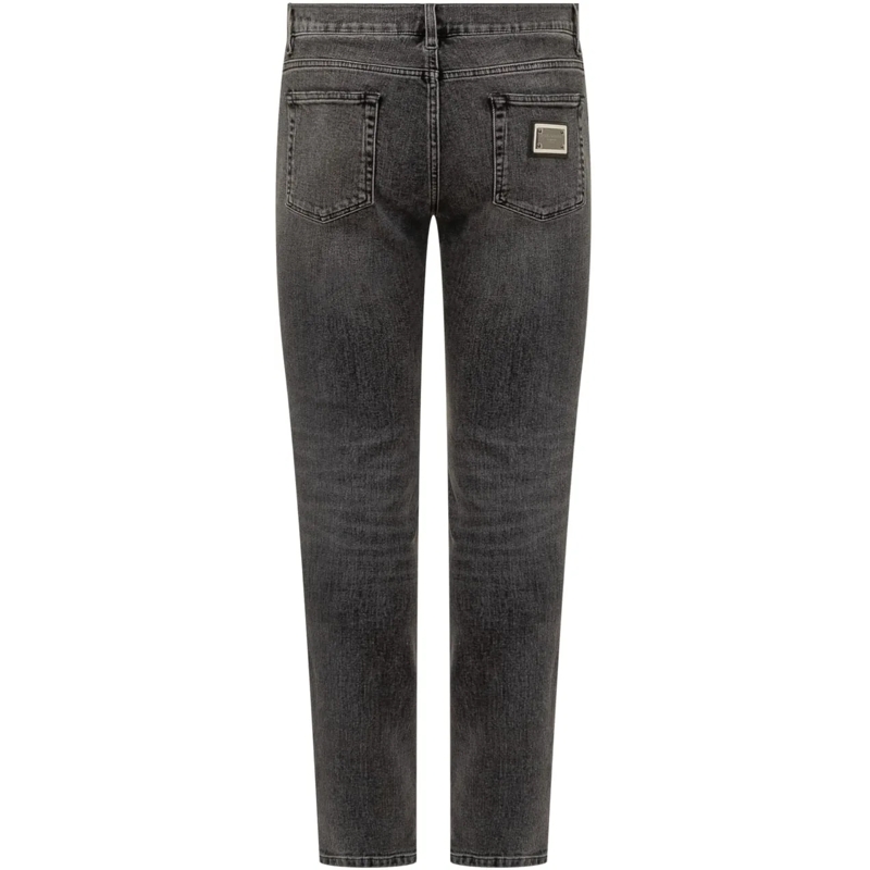 Dolce&Gabbana Slim-Fit-Jeans Dolce & Gabbana Jeans Strappato Uomo dunkelgrau(Image 2)
