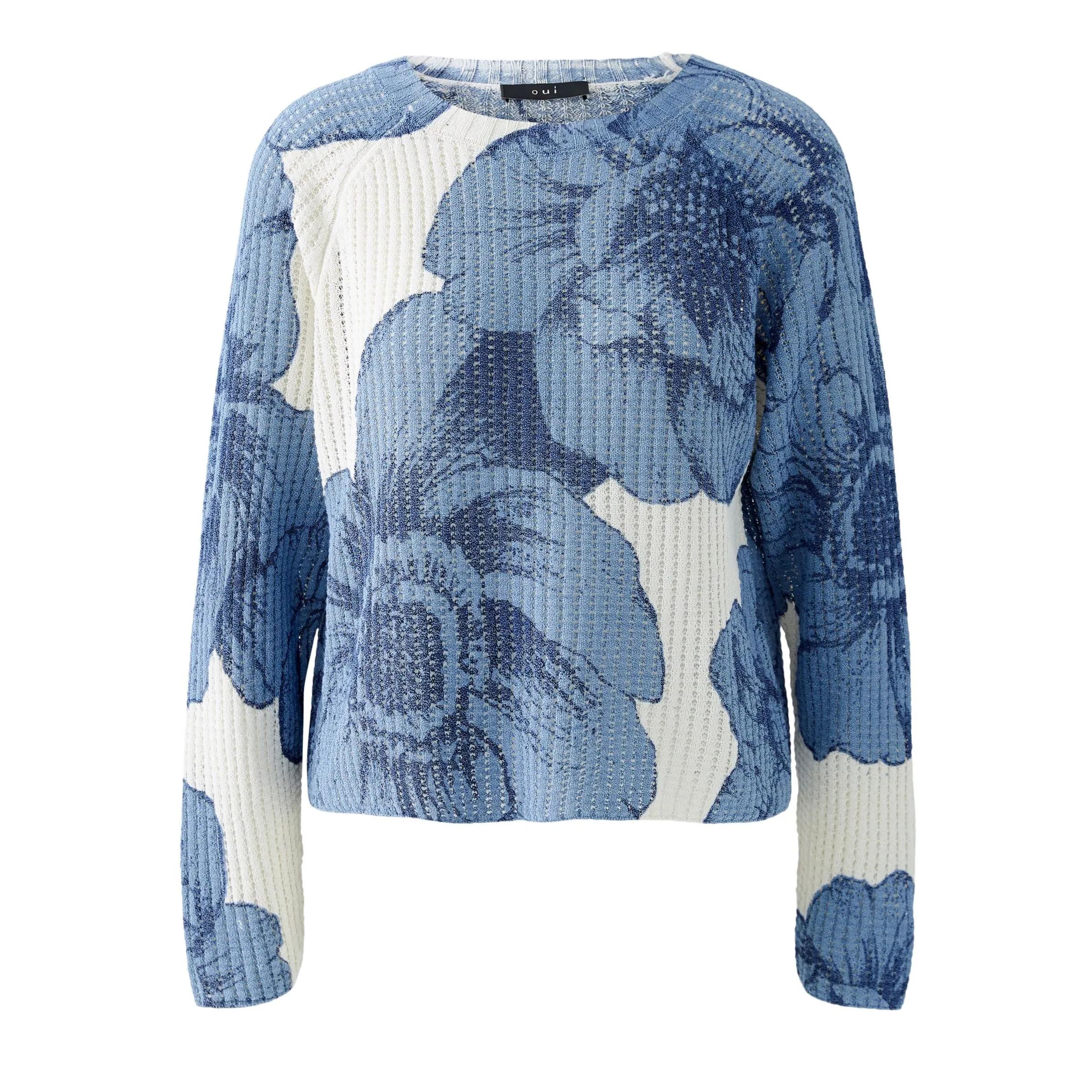 Thumbnail - Oui - Pullover - Größe 44 DAMEN - blau