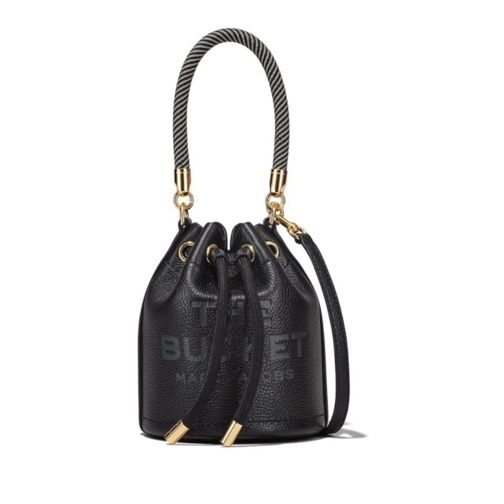 Marc Jacobs Sac reporter Black Leather Bucket Bag Black