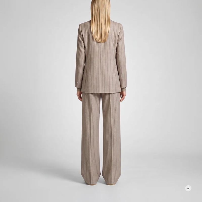 Marc Aurel Blazer Blazer- Rückenschlitz- Ärmel mit Knöpfen- Sati beige(Image 4)