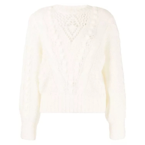 Twin-Set White Round Sweater White 