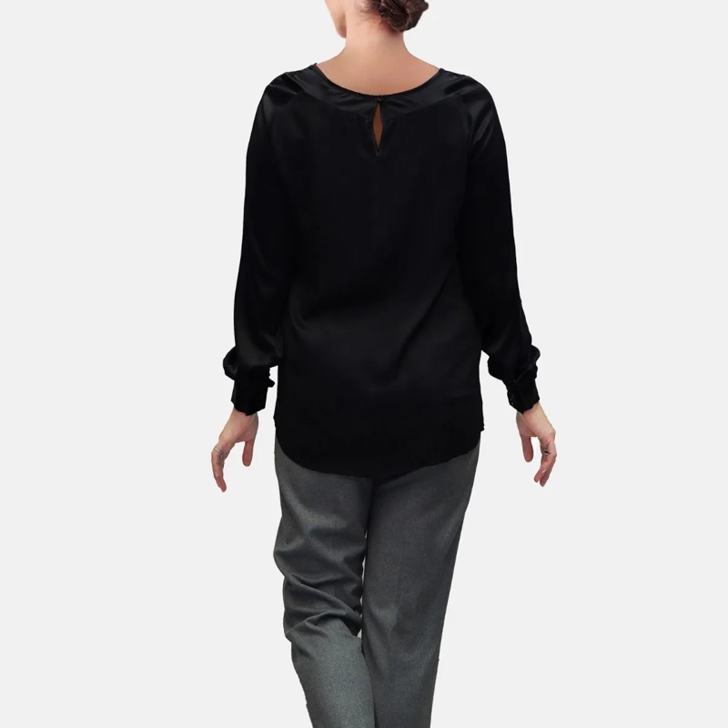 Helene Galwas Bluse Langarmbluse ALINA schwarz(Image 2)