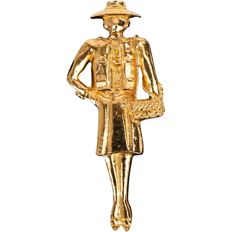 Chanel  Chanel Golden Coco Brooch mehrfarbig