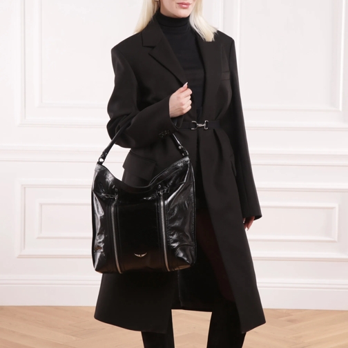 Zadig & Voltaire Sac hobo Sunny Hobo Vintage Patent Noir (Image 2)
