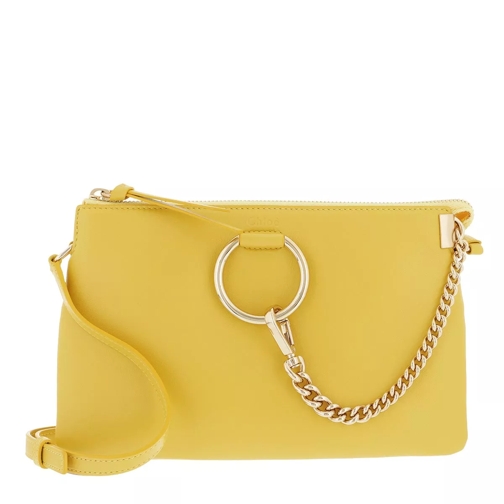Chloé Faye Soft Zipped Shoulder Bag Sultan Yellow Crossbody Bag