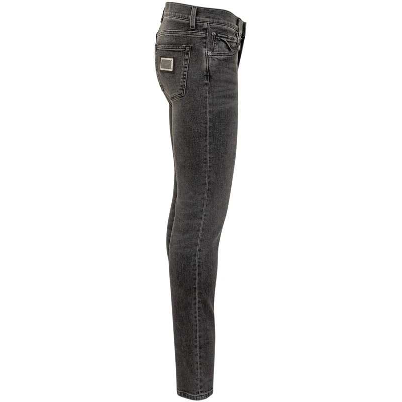Dolce&Gabbana Slim-Fit-Jeans Dolce & Gabbana Jeans Strappato Uomo dunkelgrau(Image 3)