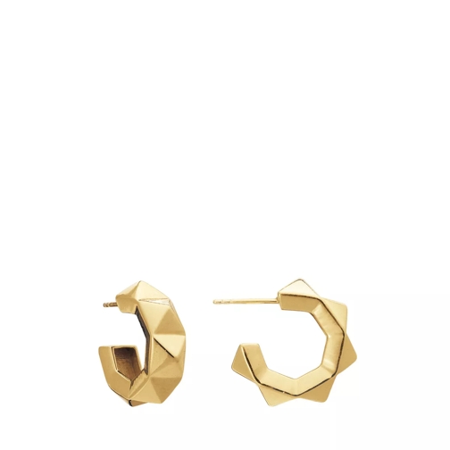 Rachel Jackson London Chunky Spike Gold Hoop Earrings Gold Ring
