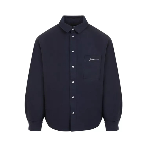 Jacquemus Dark Navy La Chemise Boulanger Shirt Blue 