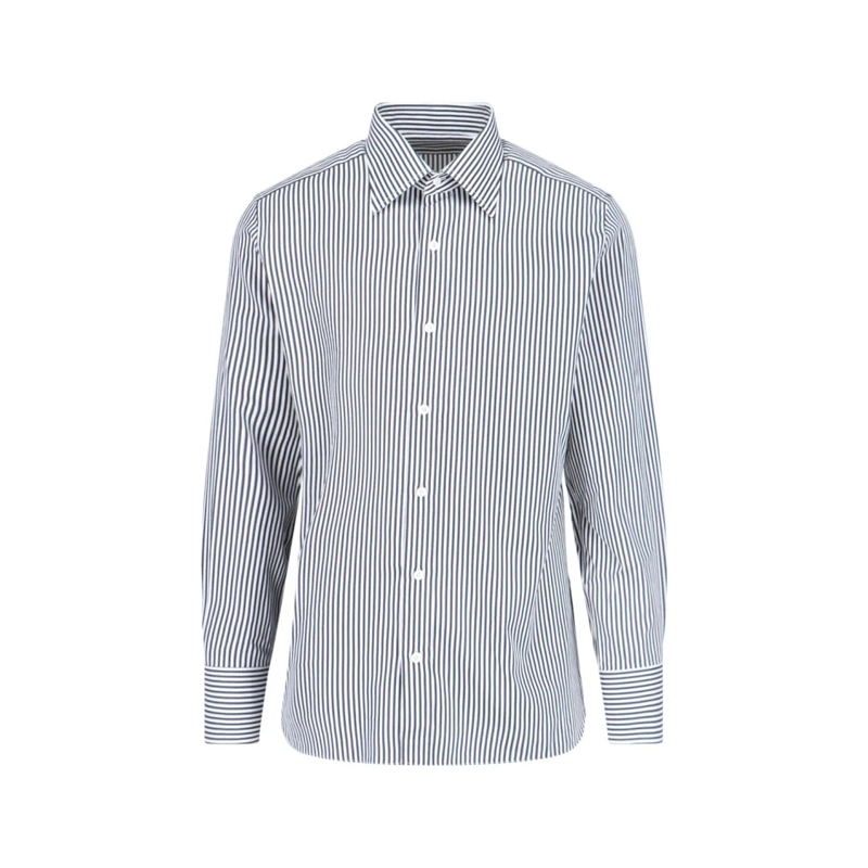 Tom Ford Hemd Slim Striped Shirt – White White