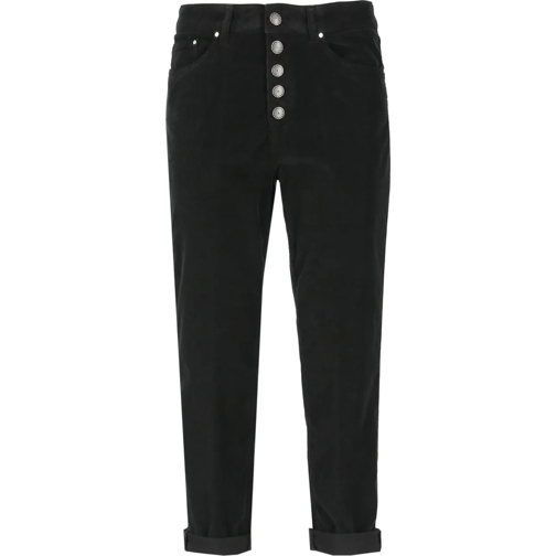 Dondup Broeken Trousers Black schwarz