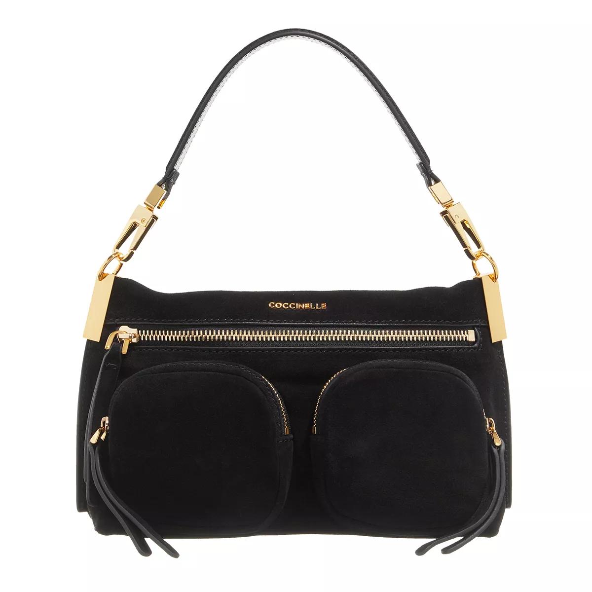 Coccinelle Hyle Suede Noir | Crossbody Bag