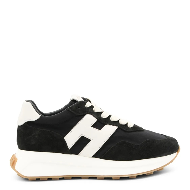 Hogan Lage-top sneaker Black And White Leather Sneakers Black