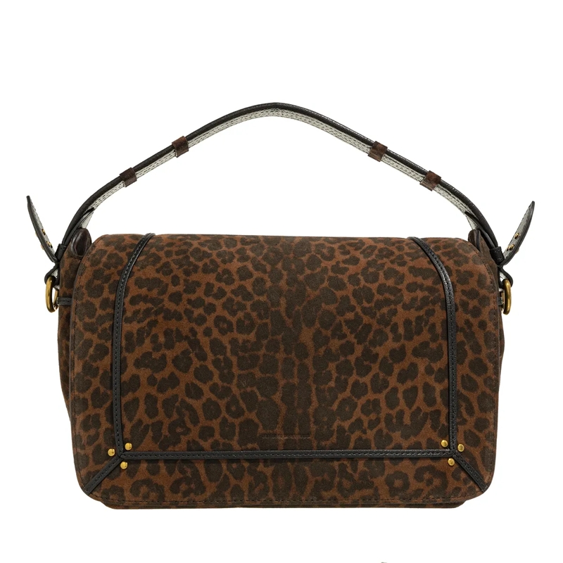 Jerome Dreyfuss Crossbody Bag Pepito M Imprime Leopard Naturel