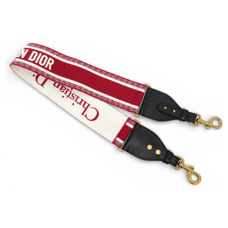 Christian Dior Geldbörse NEUER CHRISTIAN DIOR CANVAS SCHULTERGURT 94CM FÃœR rot