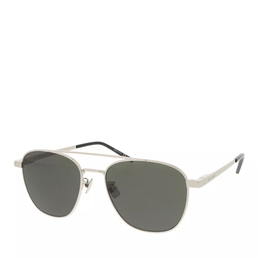 Saint Laurent SL 531-002 55 Unisex Metal Silver-Grey Sunglasses