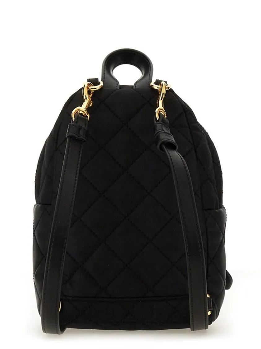 Moschino Rugzakken Mini Quilted Backpack in zwart
