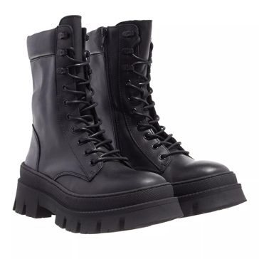 Steve madden black chunky sales boots