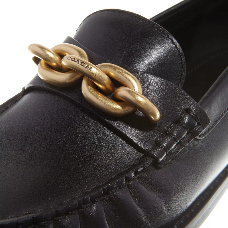 Coach Loafer Jess Leather Loafer Black/Gold(Image 3)