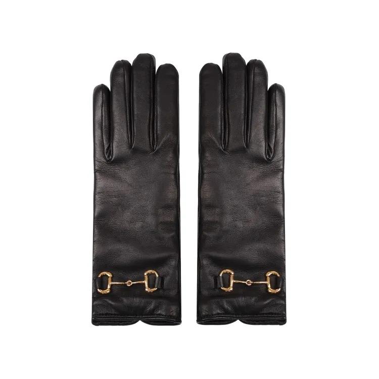 Gucci Handschuhe - Gl W Madly Gloves - Gr. 7 - in Schwarz - für Damen