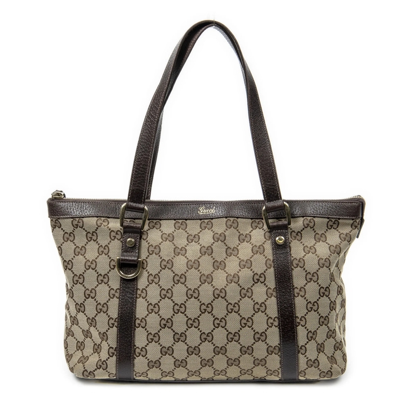 Gucci Crossbody Bag Abbey Zip Tote beige