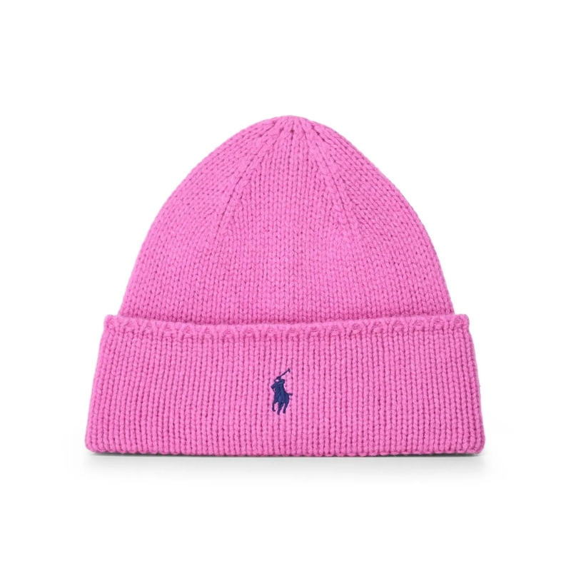 Polo Ralph Lauren Wollmütze Beanie mit Logo Pink