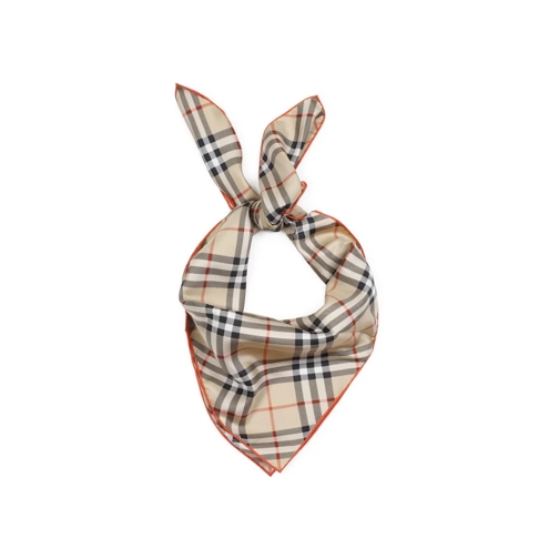 Burberry Leichter Schal Beige Iconic Check Silk Scarf Neutrals