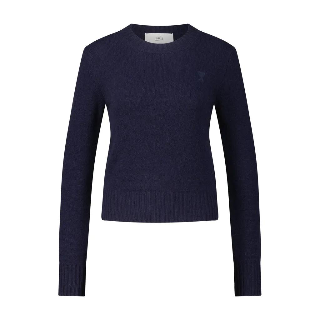 AMI Paris - Kaschmir-Pullover - Größe S - blau