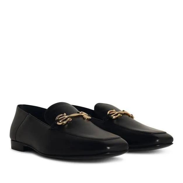 Salvatore Ferragamo Loafers & Ballerinas - Louis%27 Black Leather Loafers - Gr. 6_5 - in Schwarz - für Damen