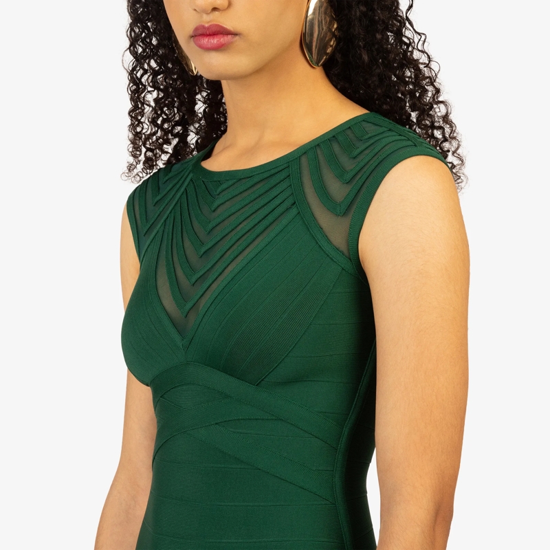 Kraimod Cocktailkleid Bandagekleid dunkel-grün(Image 9)