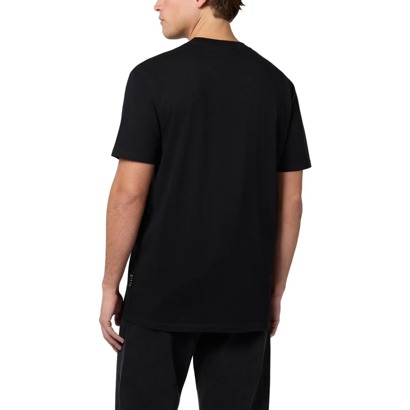 Philipp Plein T-Shirt Round Neck T-Shirt Embossed Signature schwarz(Image 2)