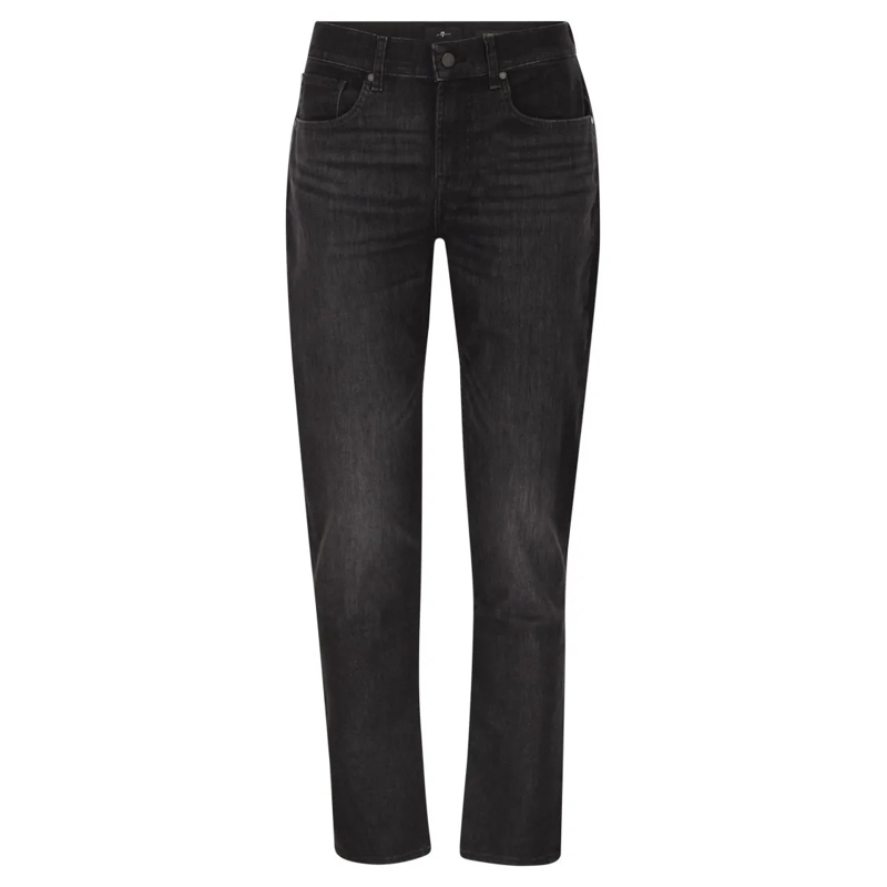 Seven for all Mankind Jeans Slimmy Tapered - Skinny Medium-Waisted Jeans Black