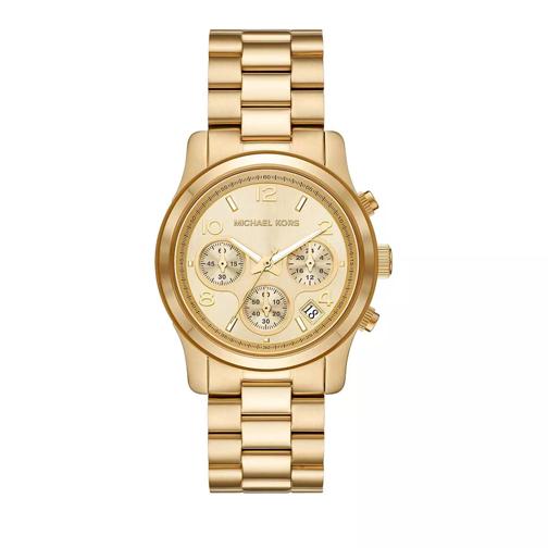 Michael Kors Runway Chronograph Stainless Steel Watch Gold Chronograph