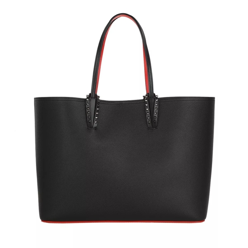 Christian Louboutin Shopping Bag Leather Black/Red Shoppingväska