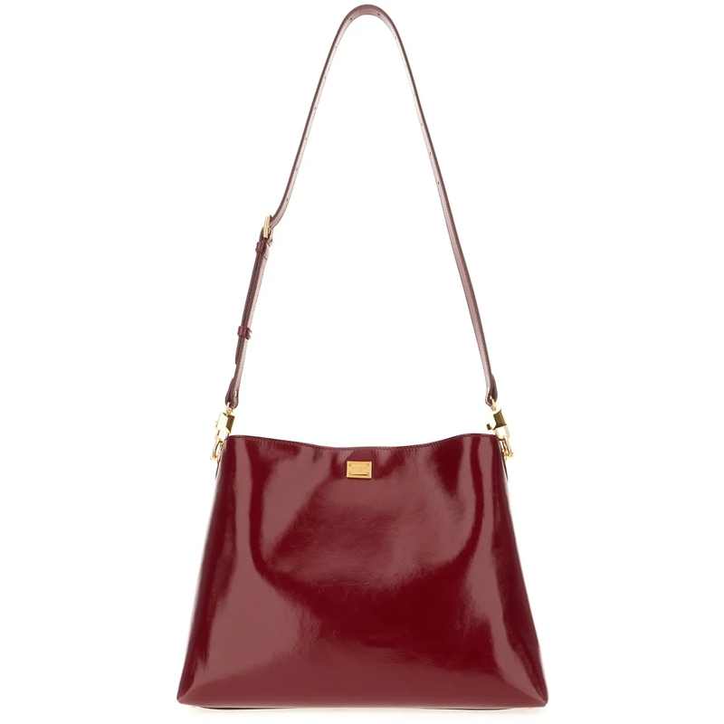 Dolce&Gabbana Schultertasche Dolce&gabbana Red leather large Vittoria shoulder  rot
