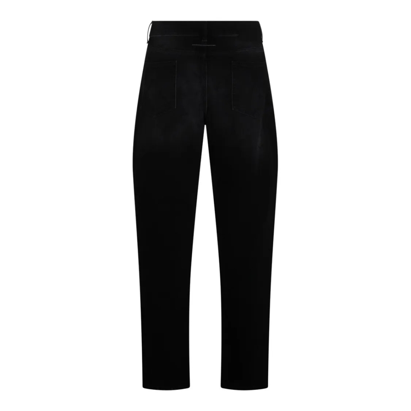 MM6 Maison Margiela Jeans Straight-Leg Black Jeans Black
