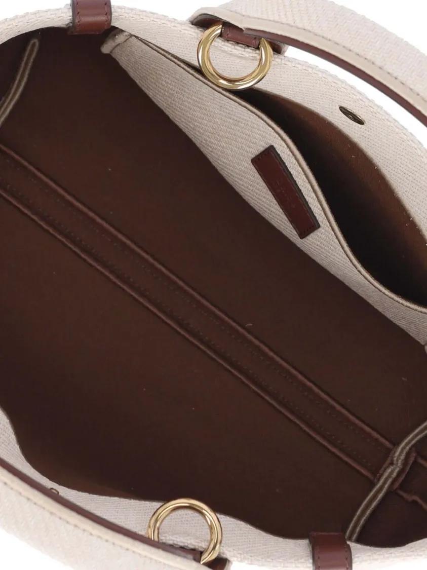 Chloé Shoppers & Totes "Carry" Small Tote Bag Beige in beige