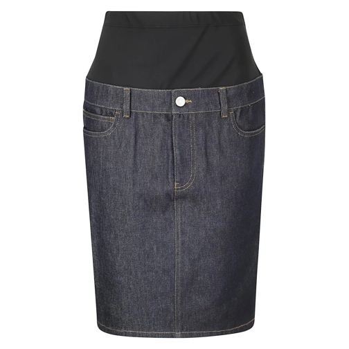 Coperni Jupes JeanS Stretch Fabric Midi Skirt Blue