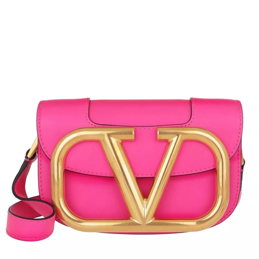 Valentino Garavani SuperVee Crossbody Bag Small Pink Cross body-väskor